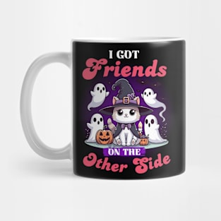 Friends on the Other Side - Cute Witch Cat Mug